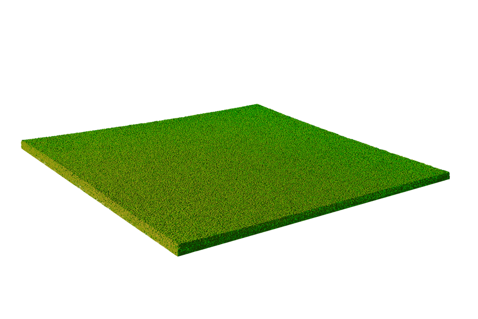 Резиновая плитка цветная 500х500х10 RAL6037 PRR6037/10 зеленый 6037 фото